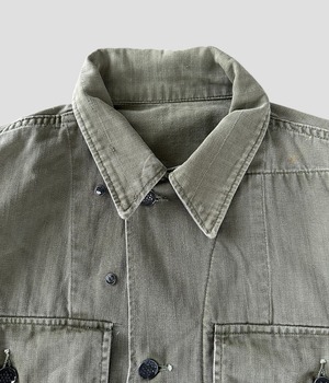 -U.S. ARMY- Vintage 40s M-43 HBT Jacket