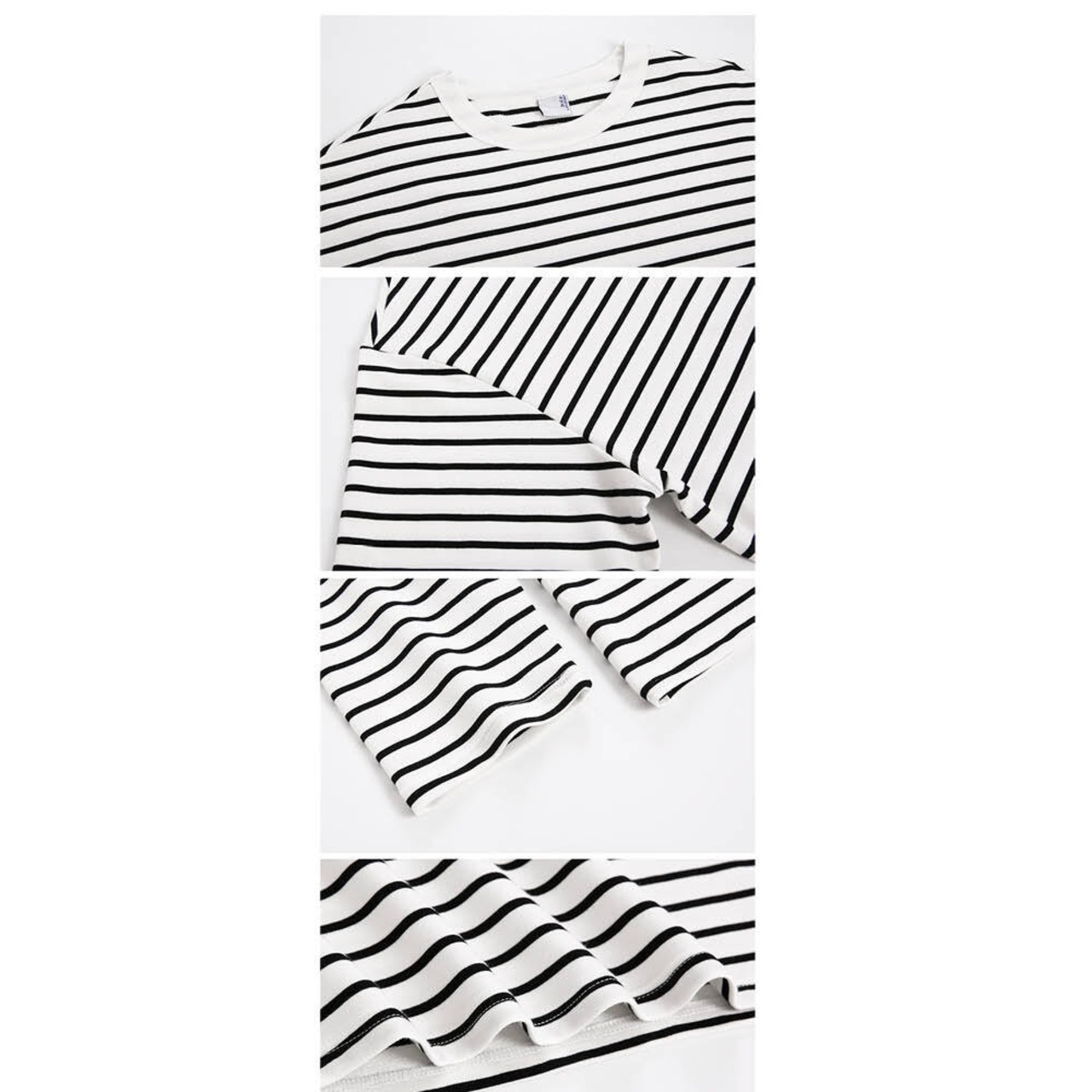 ルーズボーダーロングTシャツ　MT0080056