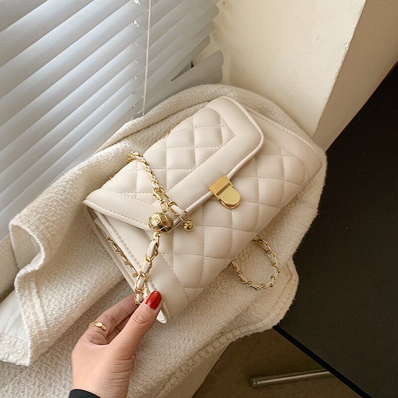 サマーチェーン 夏物 スクウェア メッセンジャーバッグ 手作りハンドバック76034893614