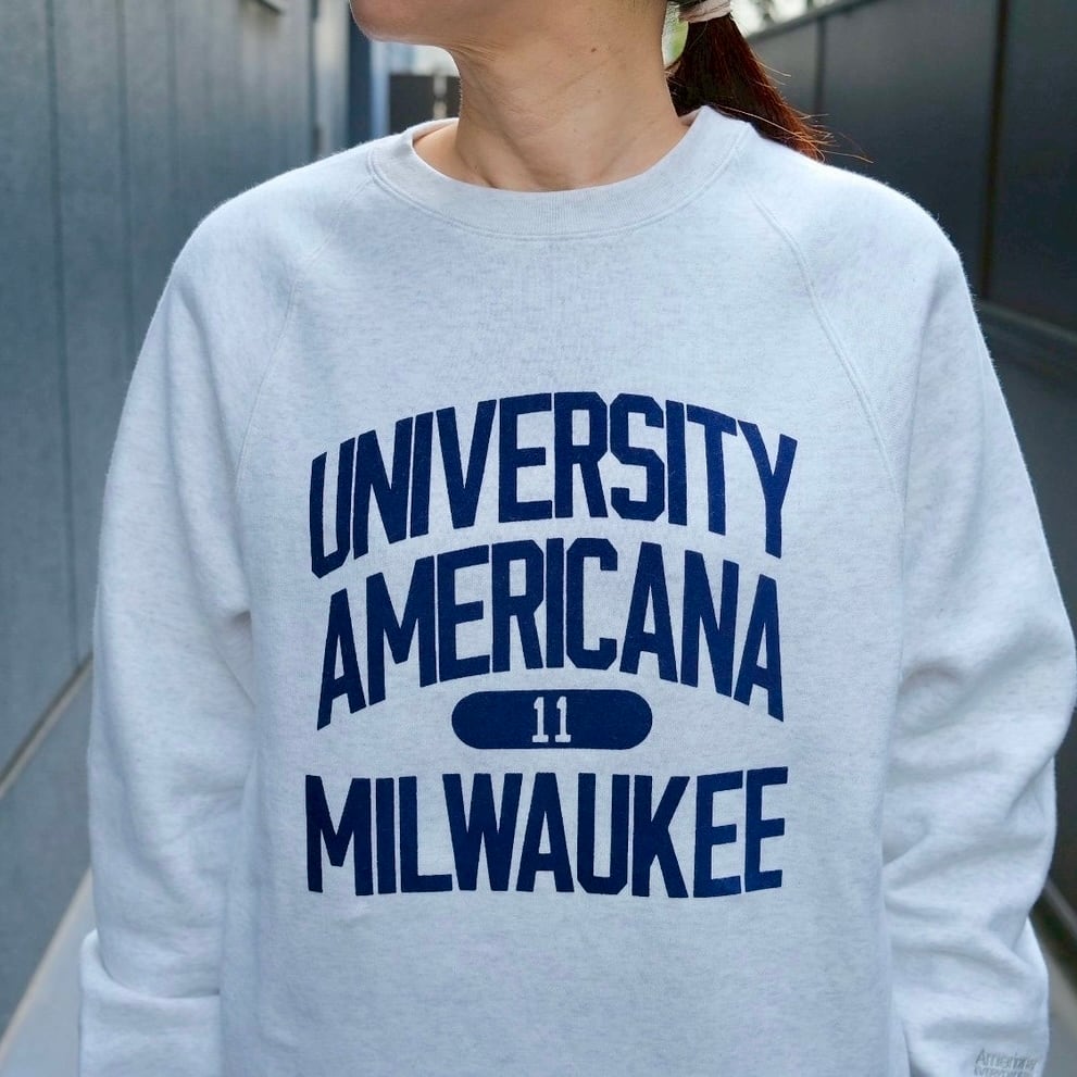 Americana(アメリカーナ) ボリュームスリーブ クルーネックスウェット BRF-797A-2 ASH