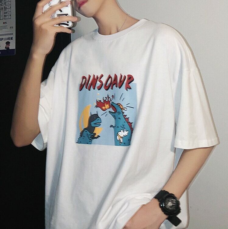 全3色 Tシャツ カットソー プリント カジュアル シンプル