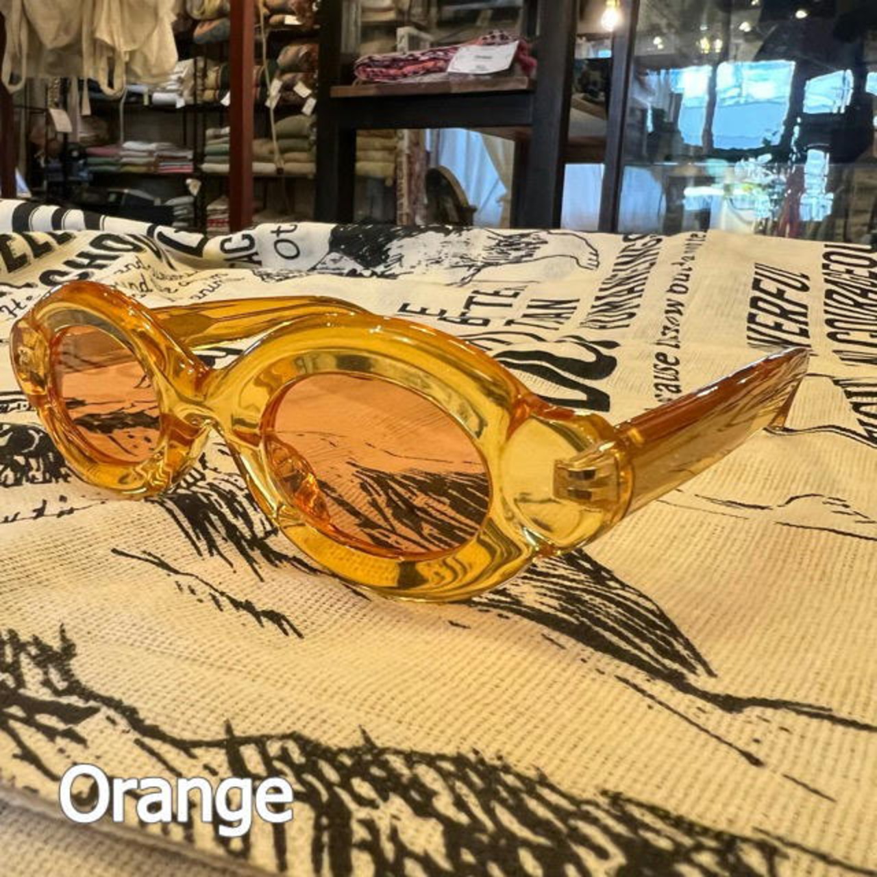 TOPANGA Accessory Retro Oval Sunglasses 6Type レトロオーバルサングラス　Sunglasses　サングラス　オーバル　レトロ