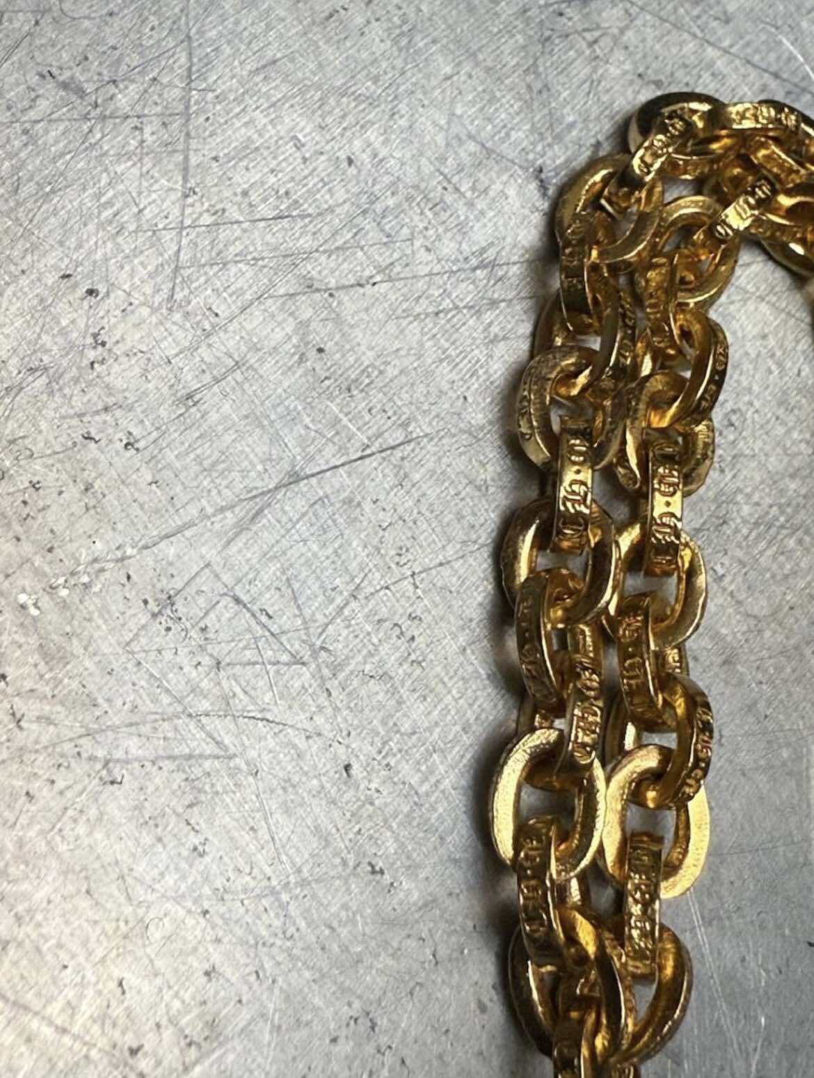 CHROME HEARTS クロムハーツ 22K レアモノ アンクレット 9インチ CHN