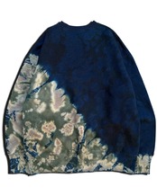 【1着限定販売】 藍染めタイダイスウェットトレーナー 地球温暖化