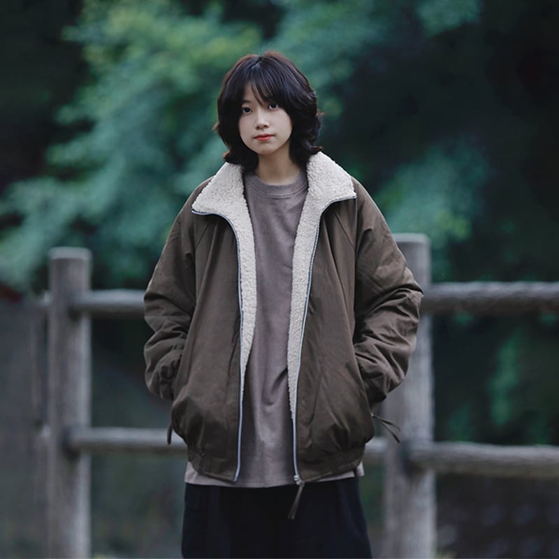 AFISHSTAYカジュアル裏ボアジャケット | mblueshop