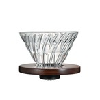 V60 耐熱ガラス 透過 ドリッパー　ウォールナット vdg-02-wn