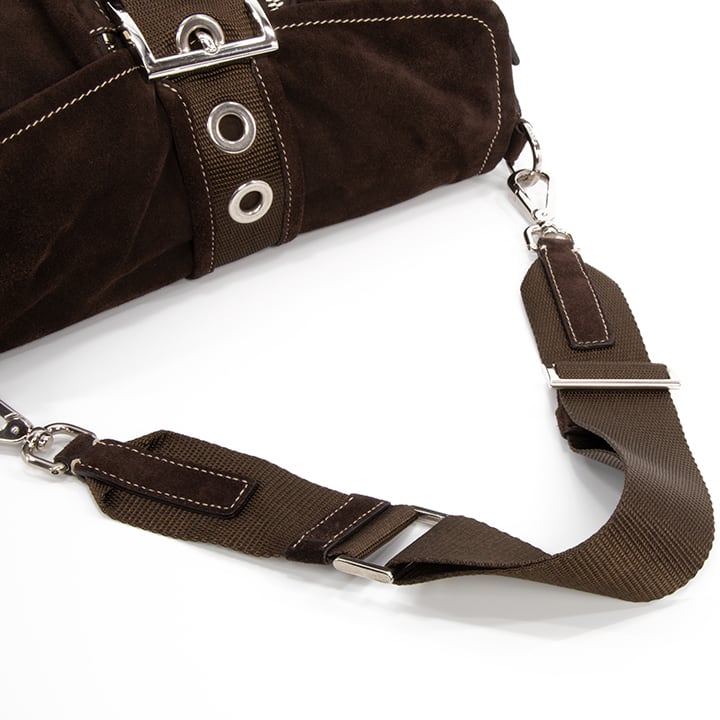 PRADA ショルダーバッグ 希少品 ブラウンレザー 限界価格・送料無料・良品】PRADA・プラダ・ショルダーバッグ(人気