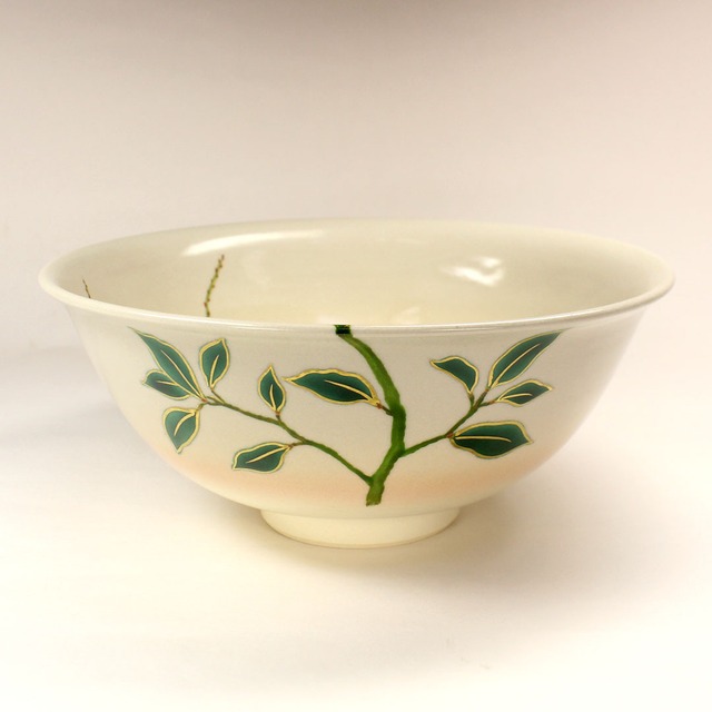 森里陶楽 作　仁清 水引絵 平茶碗