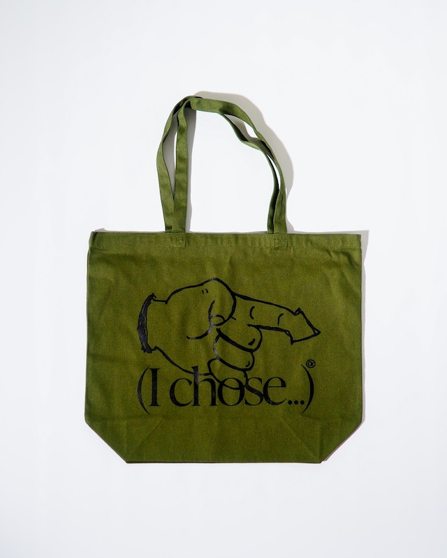 ORNAMENT STORE "(I Chose...)" Khaki Big Tote-bag
