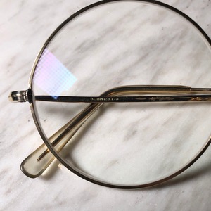 vintage ALGHA WORKS deadstock glasses "round"