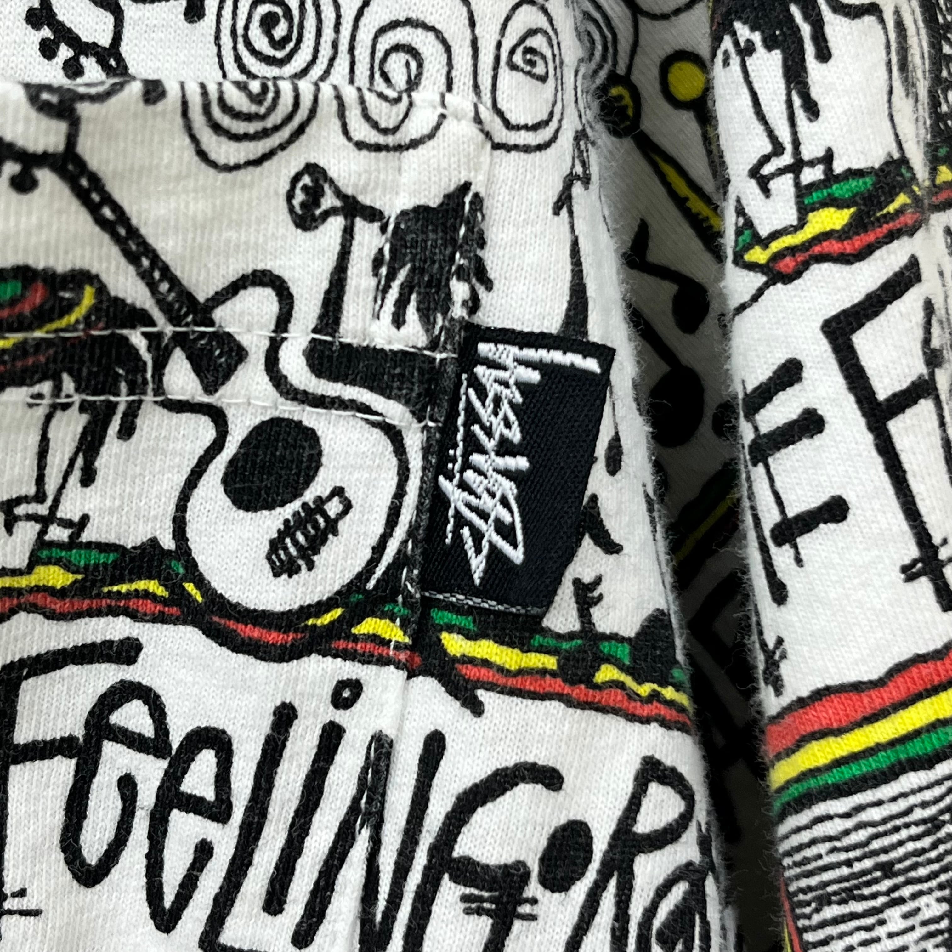 80s SUTSSY MULUH BORDER PATTERN T-SHIRT 80年代 ストゥーシー マルチ