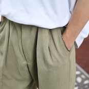 rayon blend 2tuck slacks khaki