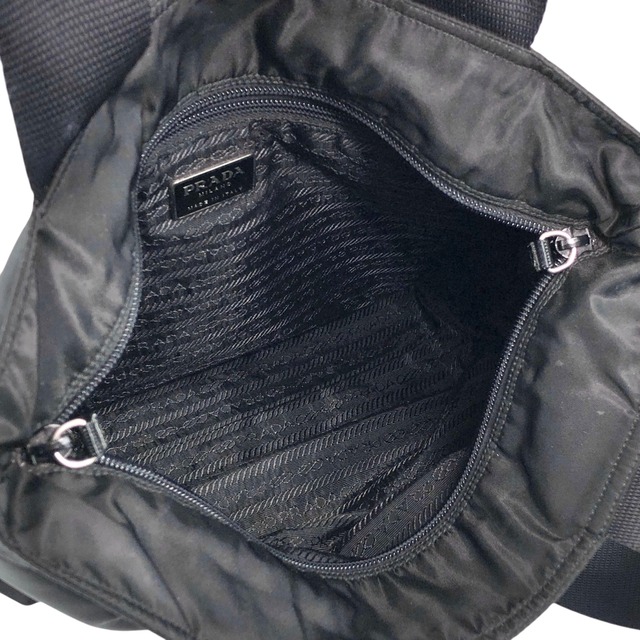 PRADA プラダ ハンドバッグ ブラック トライアングルロゴ ナイロン トートバッグ vintage ヴィンテージ オールド ij43tr