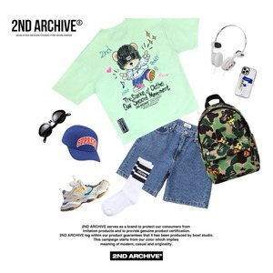 2ND011 2NDARCHIVE Tシャツ 韓国ファッション オーバーサイズ ユニセックス