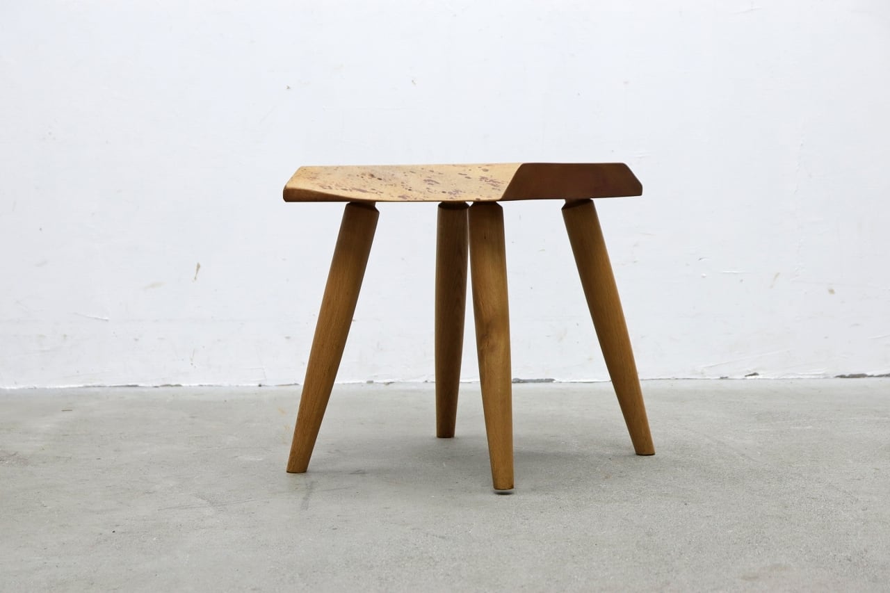 花台　スツール　サイドテーブル　展示台 耳付き 一枚板 無垢材 サイドテーブル スツール チェア 花台