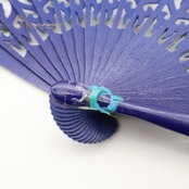 フラメンコ アバニコ 扇子 小物 小道具 32cm ブルー系 青 紺 水色 ゴールド 花柄 アイテム 練習 舞台 発表会 イベント アクセサリー 花柄扇子 おしゃれ フラメンコ衣装 パフォーマンス小物 青色系 ダンス用品 アクセサリー小物 ステージ用品