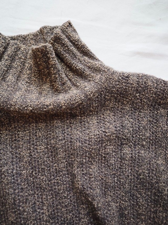 1990‘s ITALY texture Crew knit