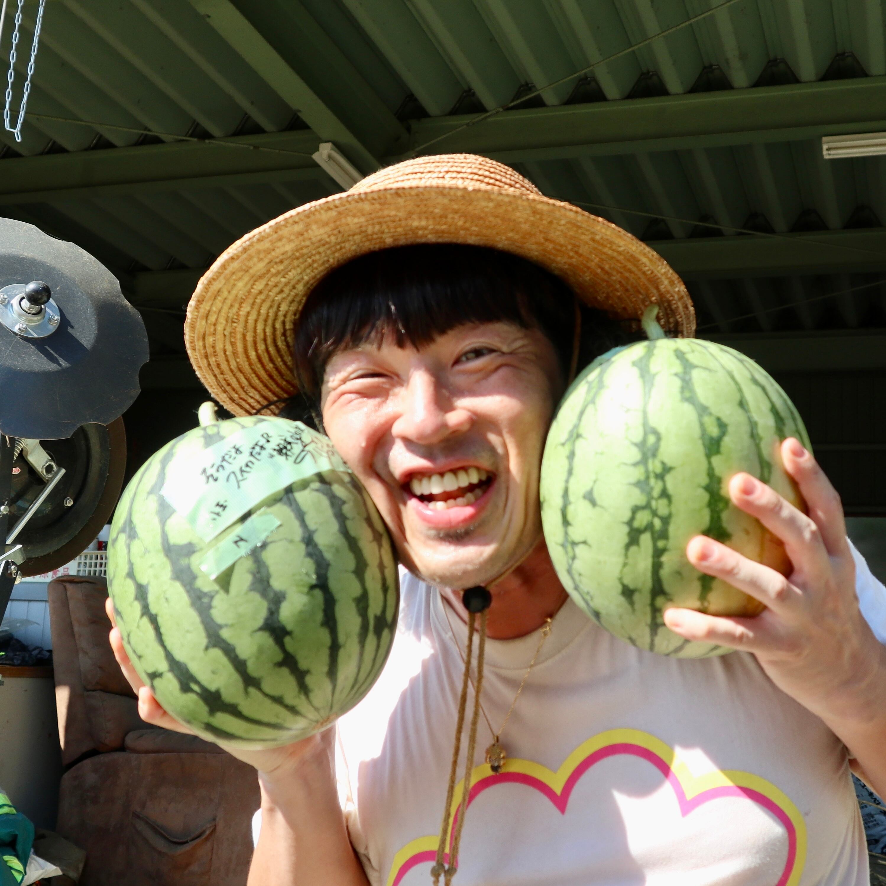 小玉・パークスイカー 2号 & 3号 2個セット (合計6.5kg)