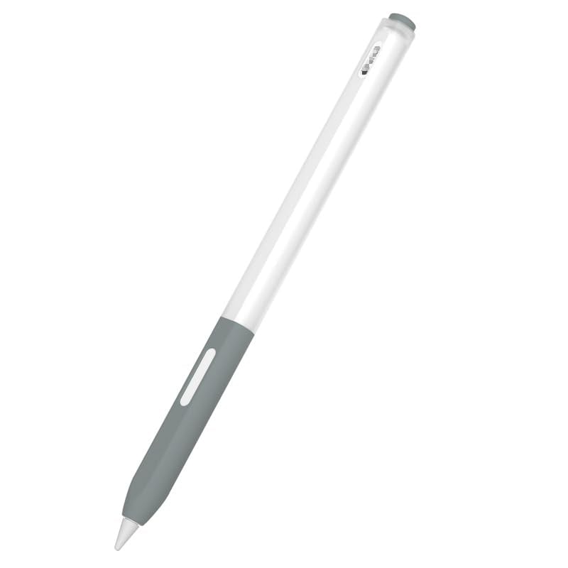 【KOOLRIVER】タブレットケースカバー・Apple pencil Pro ケース カバー Apple Pencil(第2世代)シリコン マット仕様 半透明 ペンを包み込みキズや汚れから守る・グリップ力をUPさせより描きやすくペンケース ペンカバー アップルペンシル プロ 2024モデル / アップルペンシル(第2世代)iPad Pro用 Air 2024(グレー)