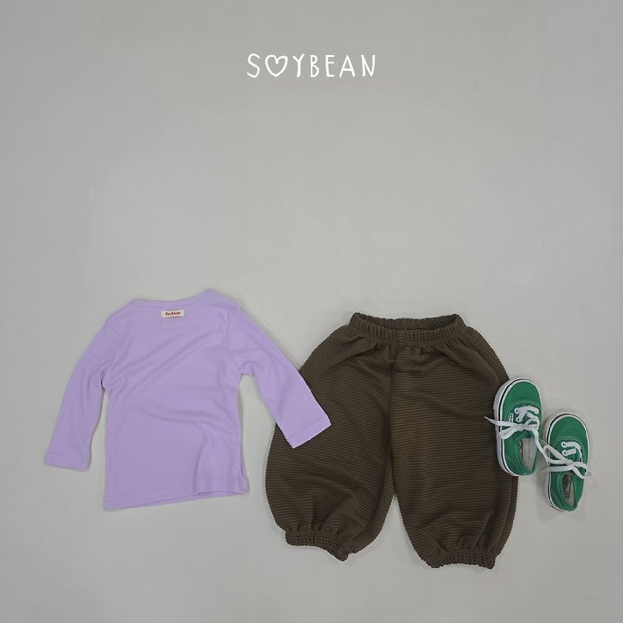 【取寄】SOYBEAN キッズ カラー上下セット｜秋服｜韓国子供服｜ 26/AT