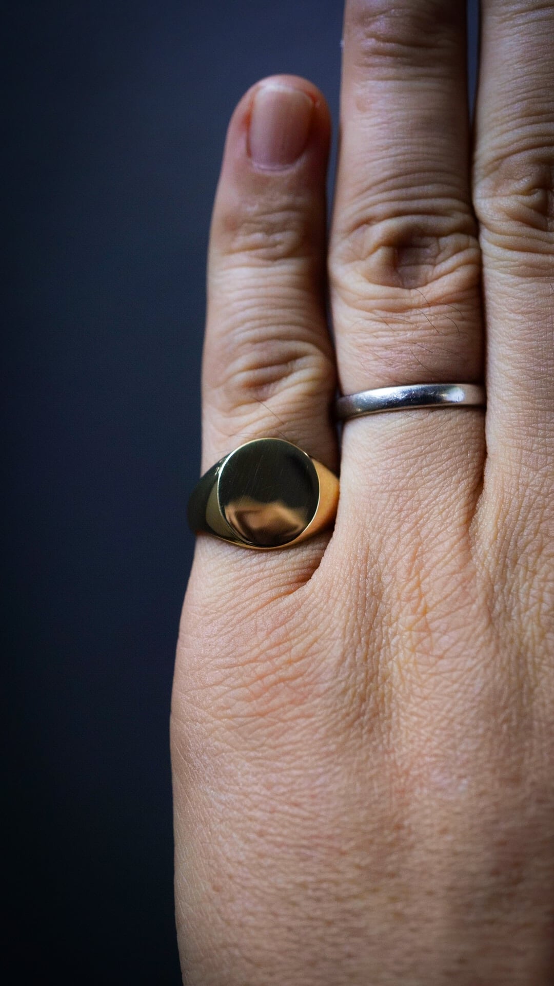 VINTAGE】TIFFANY&Co. ティファニー K14 イエロー ゴールド シグネット 