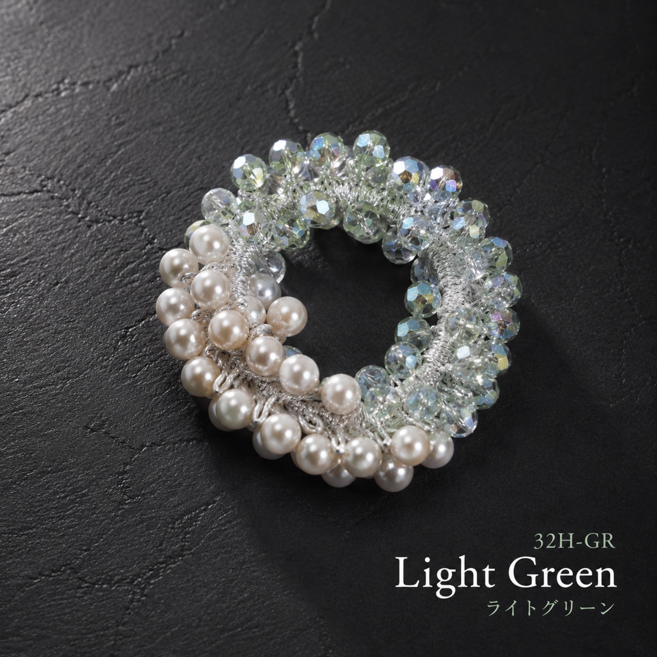 【Coming soon...】32H ビーズパールヘアゴム
