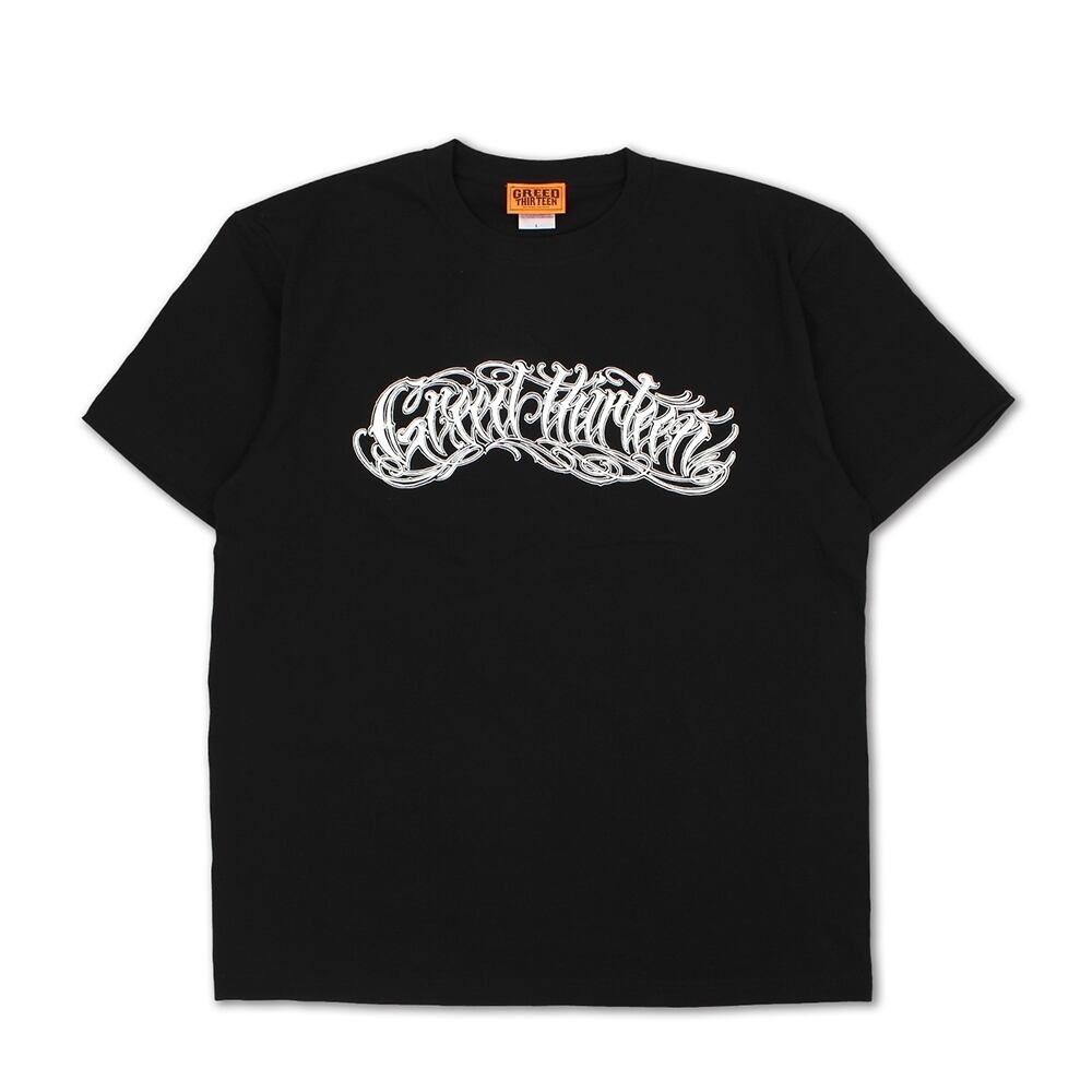 GREED13 SCRIPT T-shirt BLACK | DOG HOUSE GARAGE