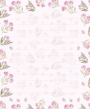 【便箋】可愛らしいピンクの花柄