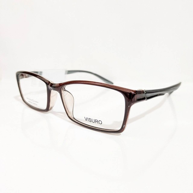 【VISURO】スクエアセルフレーム　ブラウン