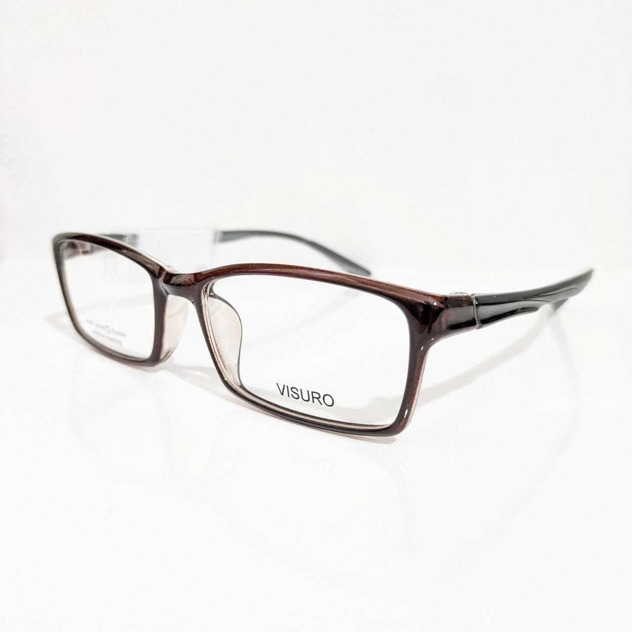 【VISURO】スクエアセルフレーム ブラウン