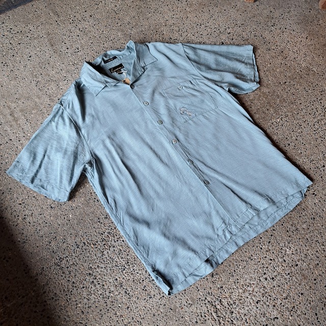 背面刺繡 シルク混ハバナシャツ used [307038]