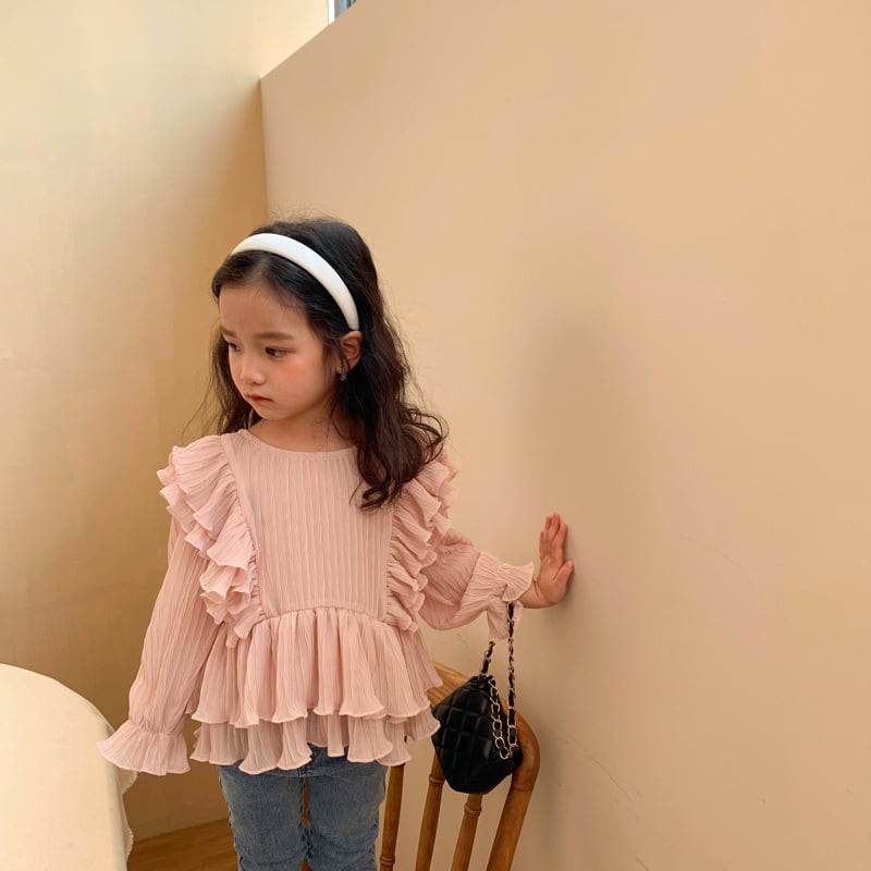 90cm]【在庫セール！】60%off【即納】シフォン ブラウス ベビーカラー