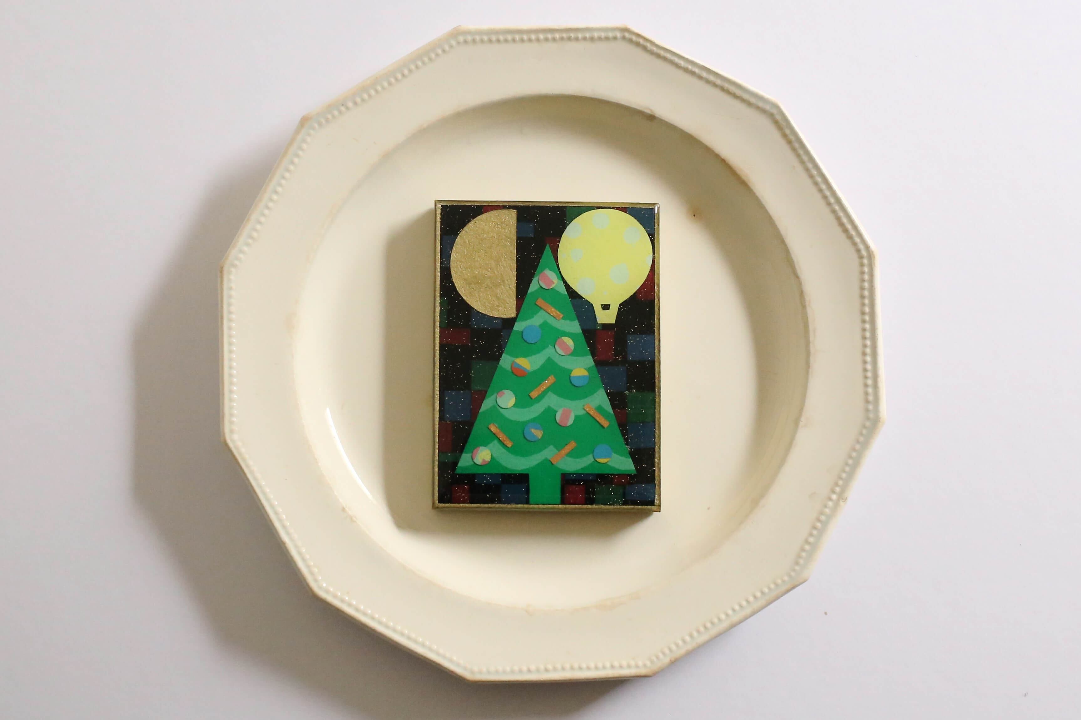 マグネット「ノエル」② レジン コラージュ M-034