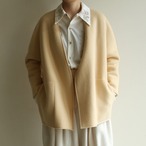 TENNE HANDCRAFTED MODERN 【 womens 】Super140s wool no collar jacket
