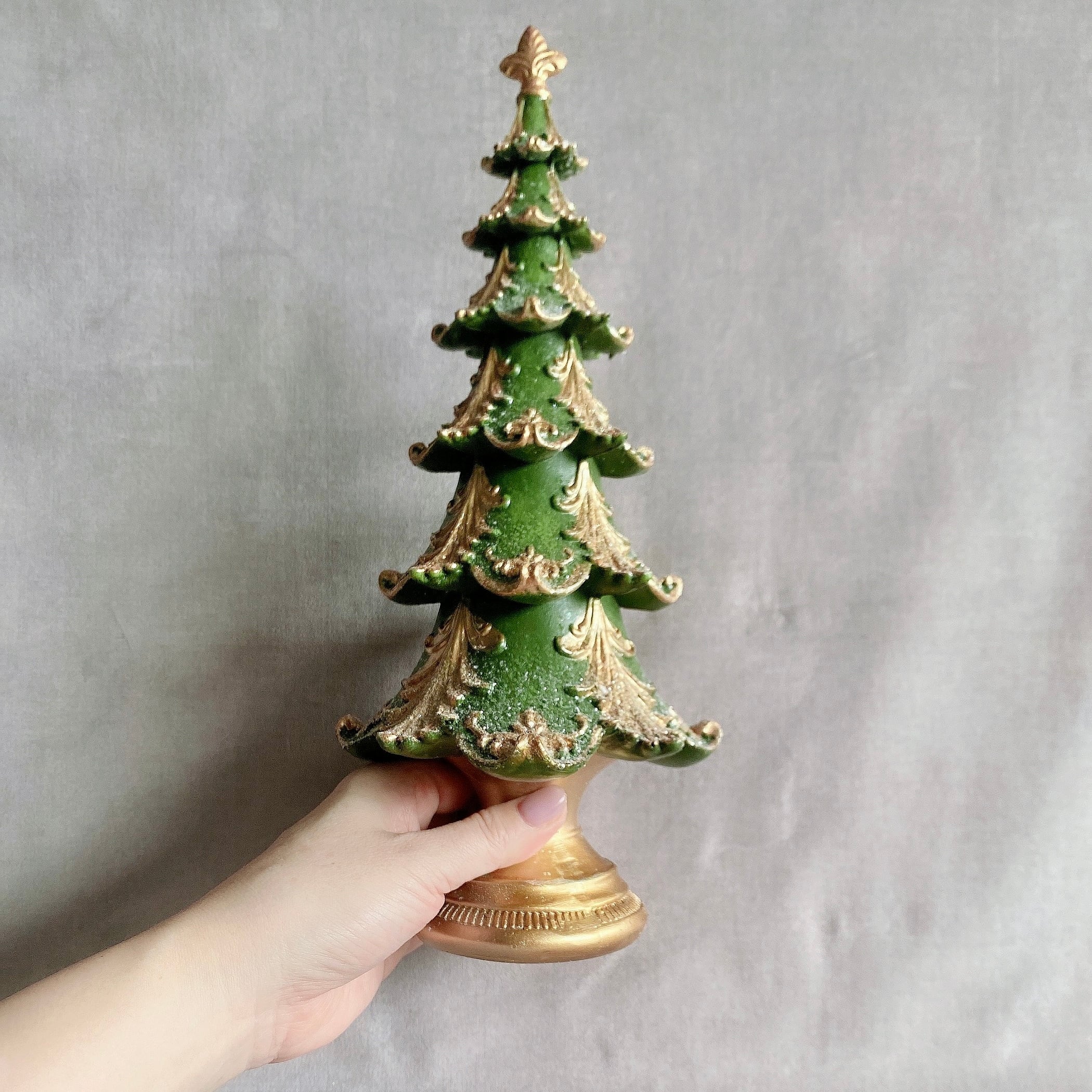 ヴィンテージ ツリー オブジェ WH/GR | ディスプレイ雑貨什器専門店