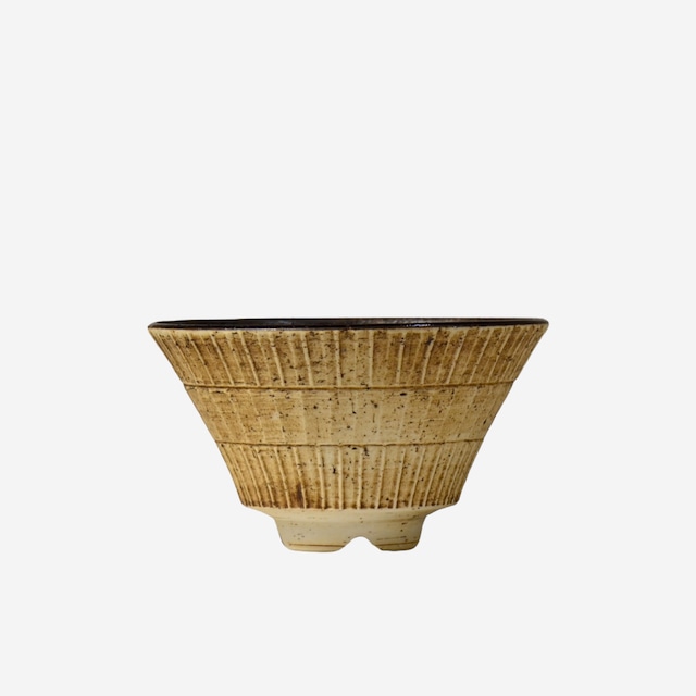 陶房Kibi / シエル ラウンドスプレット 0056 M / 約 φ15cm /  植木鉢