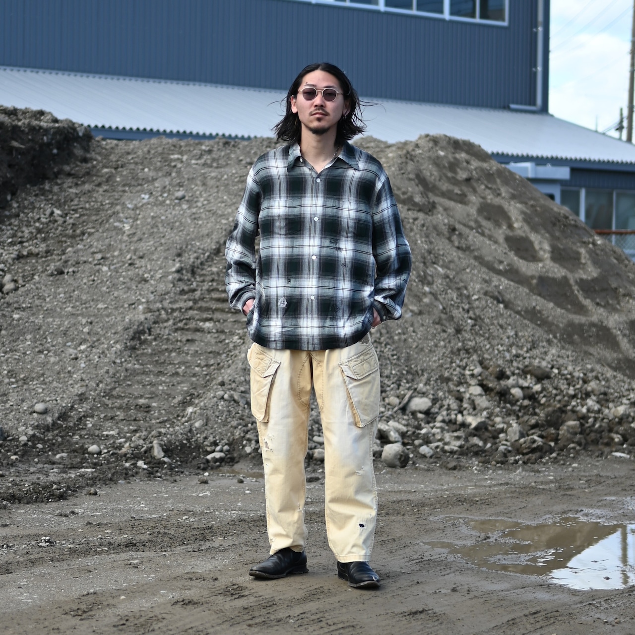 BOWWOW(バウワウ)コットンリネンの混紡生地を使用したベトナムジャケット