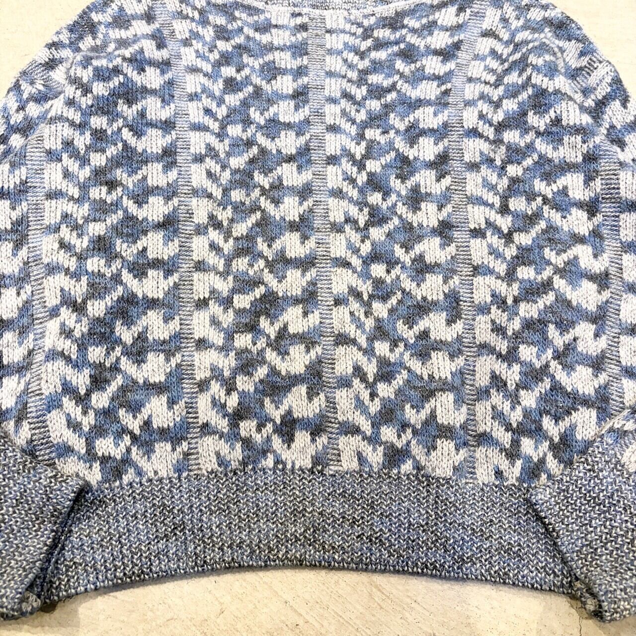 emporio armaniの90sニット EMPORIO ARMANI - EMPORIO ARMANI 00's 斜めジップ ドライバーズニット