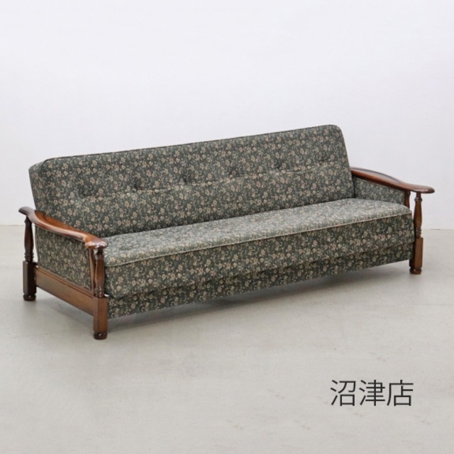 【沼津店】karimoku カリモク コロニアル スリーピングソファ デイベッド 3シーター 3Pソファ レトロ ヴィンテージ RBT03005