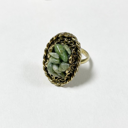 Vintage BC Jade Chip Ring