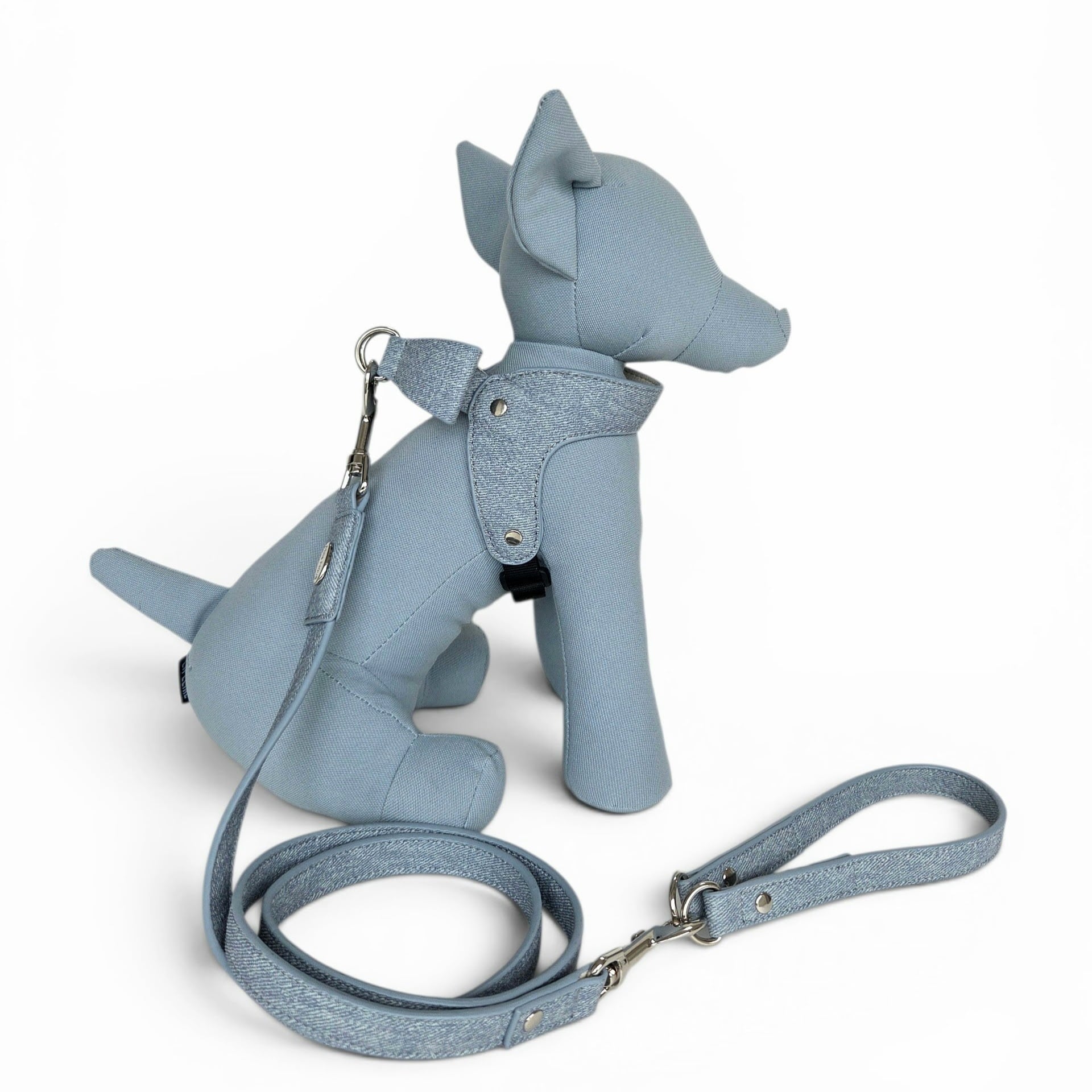 Milla Ribbon Harness Denim（名入れ刻印対応） バックリボンハーネス