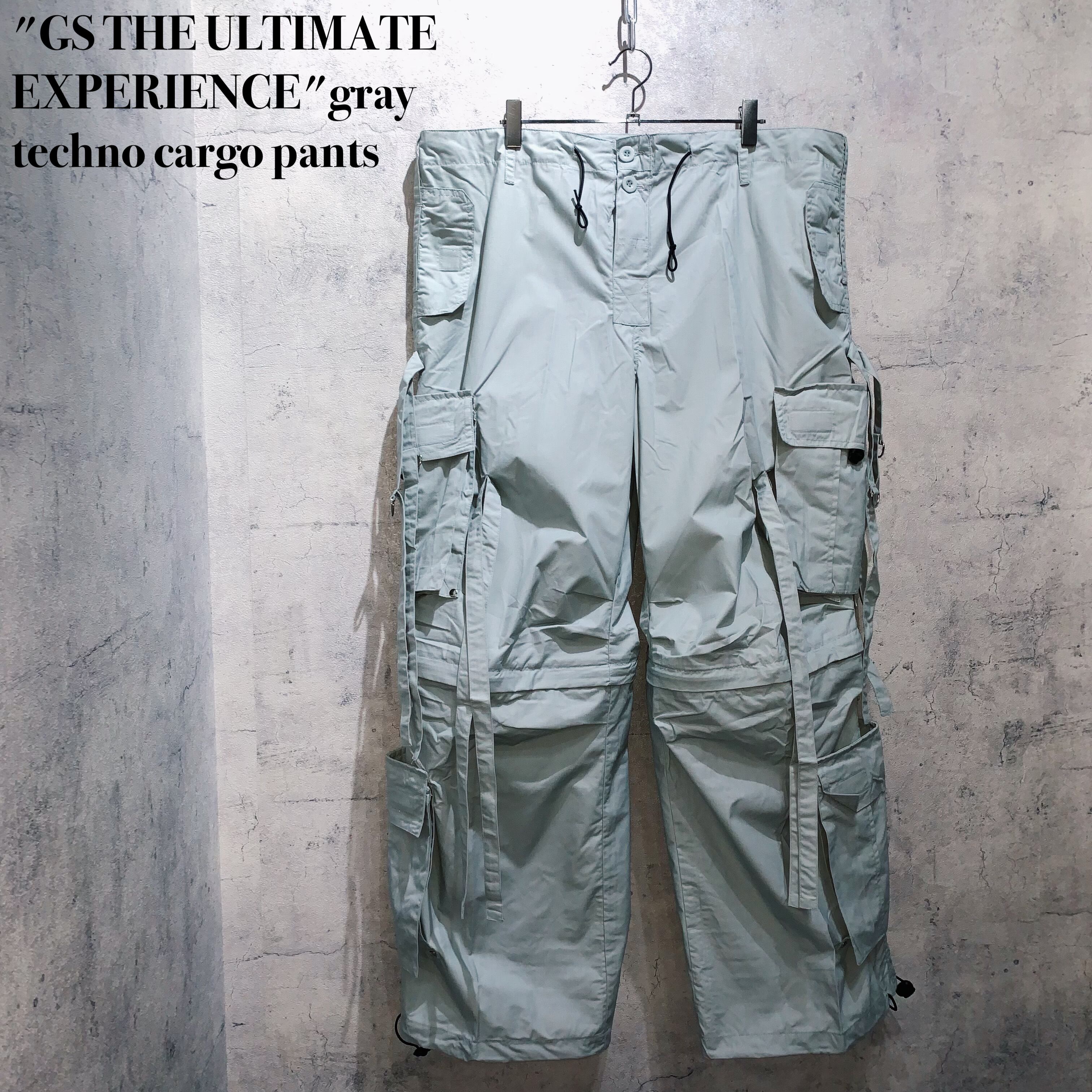 GS THE ULTIMATE EXPERIENCE ジーエス ジ アルティメイト エクスペリエンス TECHNO Trousers ミリタリートラウザーズパンツ カーキ 4