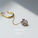 【008 Tourmalin Fest】 Integration Ear Cuff トルマリン × スピネル × オパール 鉱物原石 チェーンイヤーカフ 天然石 アクセサリー (No.3307)
