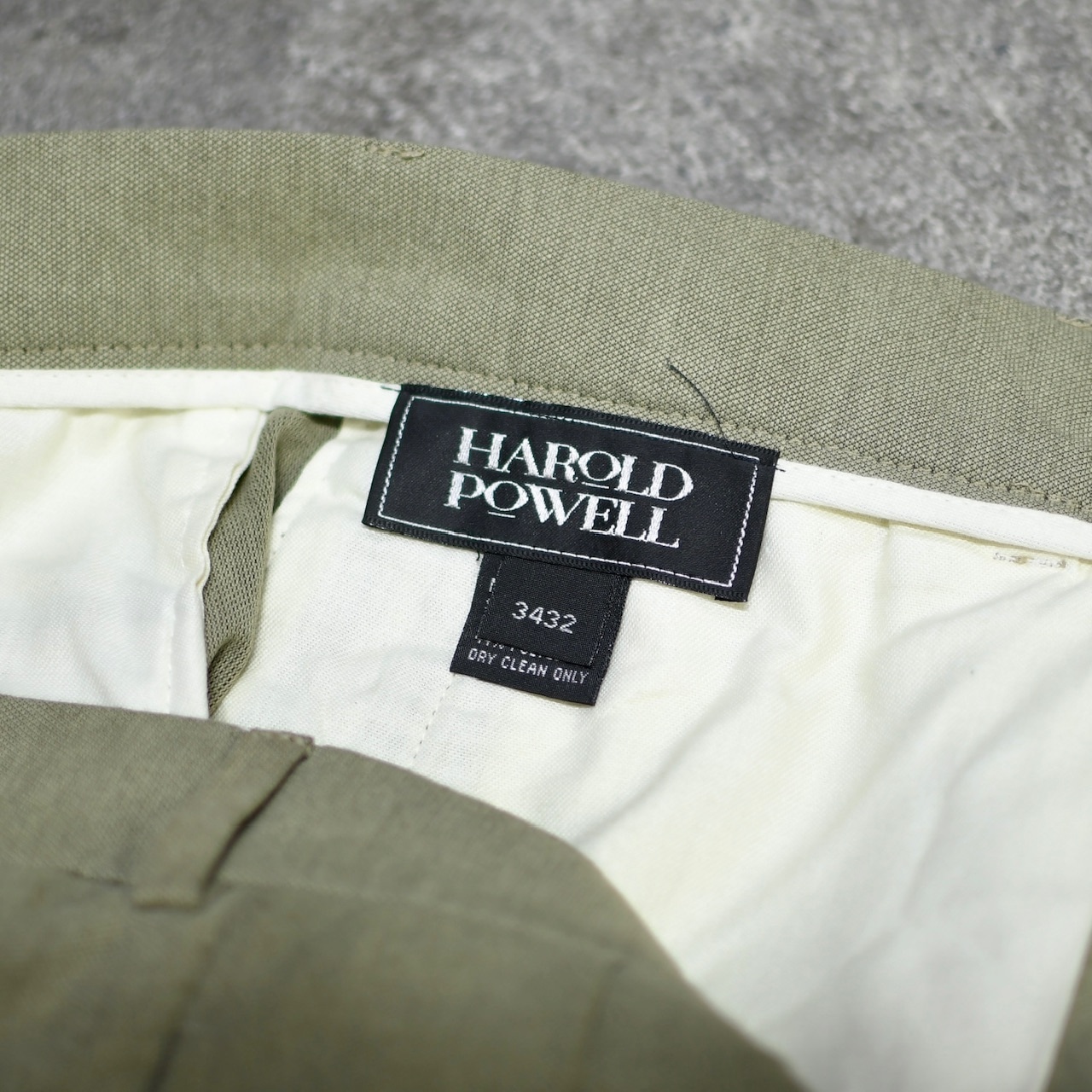 rayon blend 2tuck slacks khaki