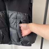 【受注予約:9月下旬入荷予定】bicolor padded vest/black