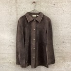 brown suede shirt