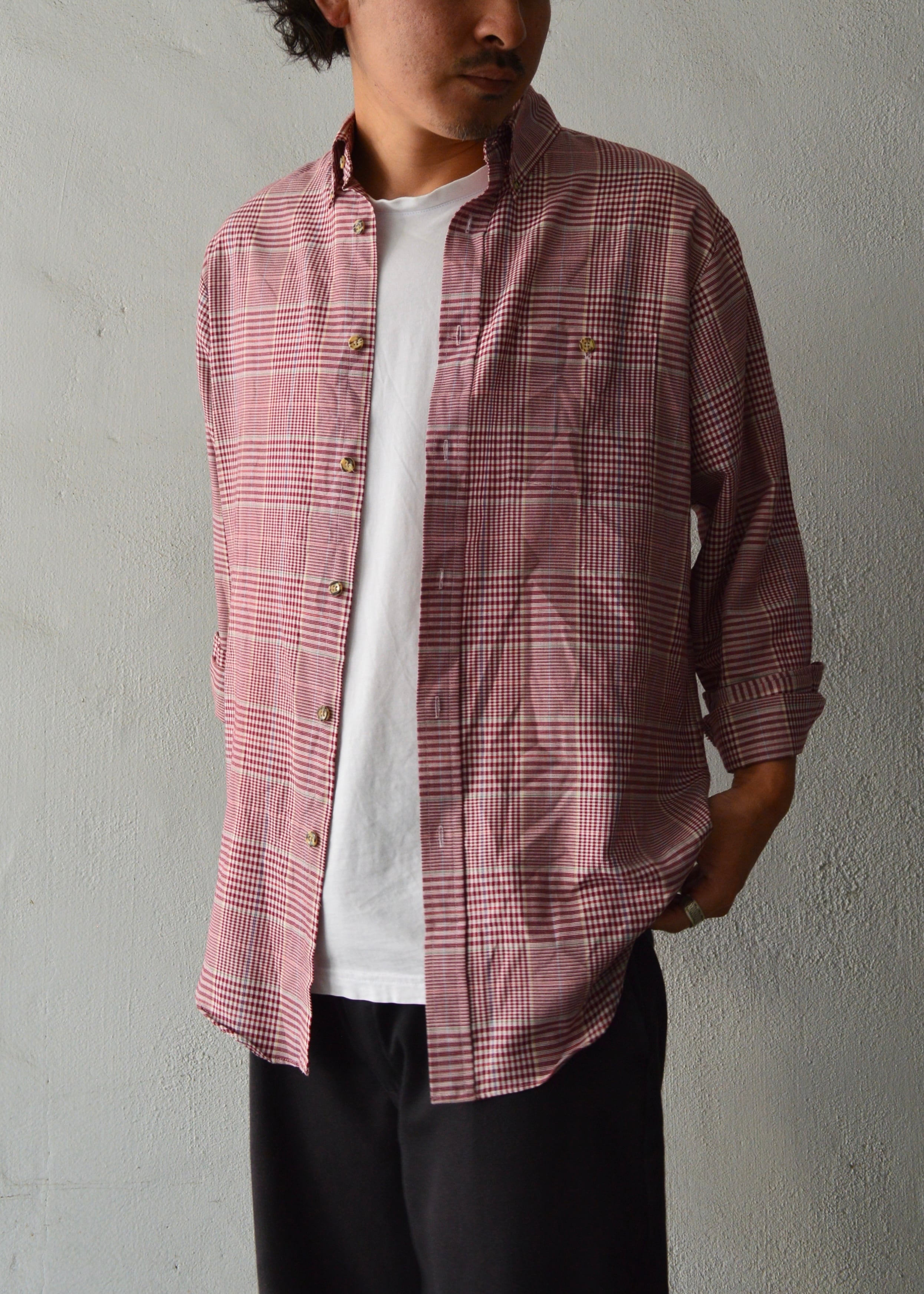 ParFour SPORT WEAR by JCPenny 1980's Made in USA Plaid Check Shirt