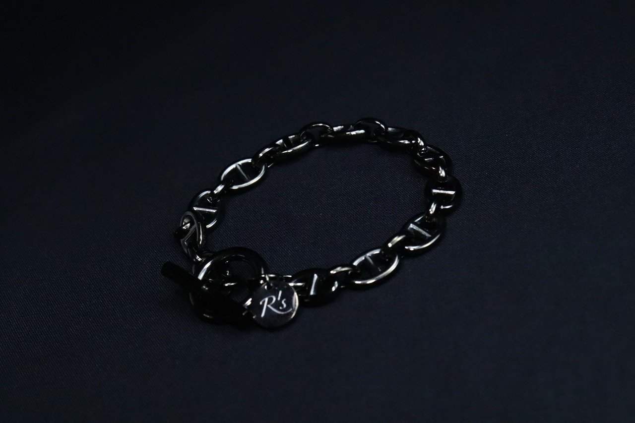 Anchor Chain Bracelet Black