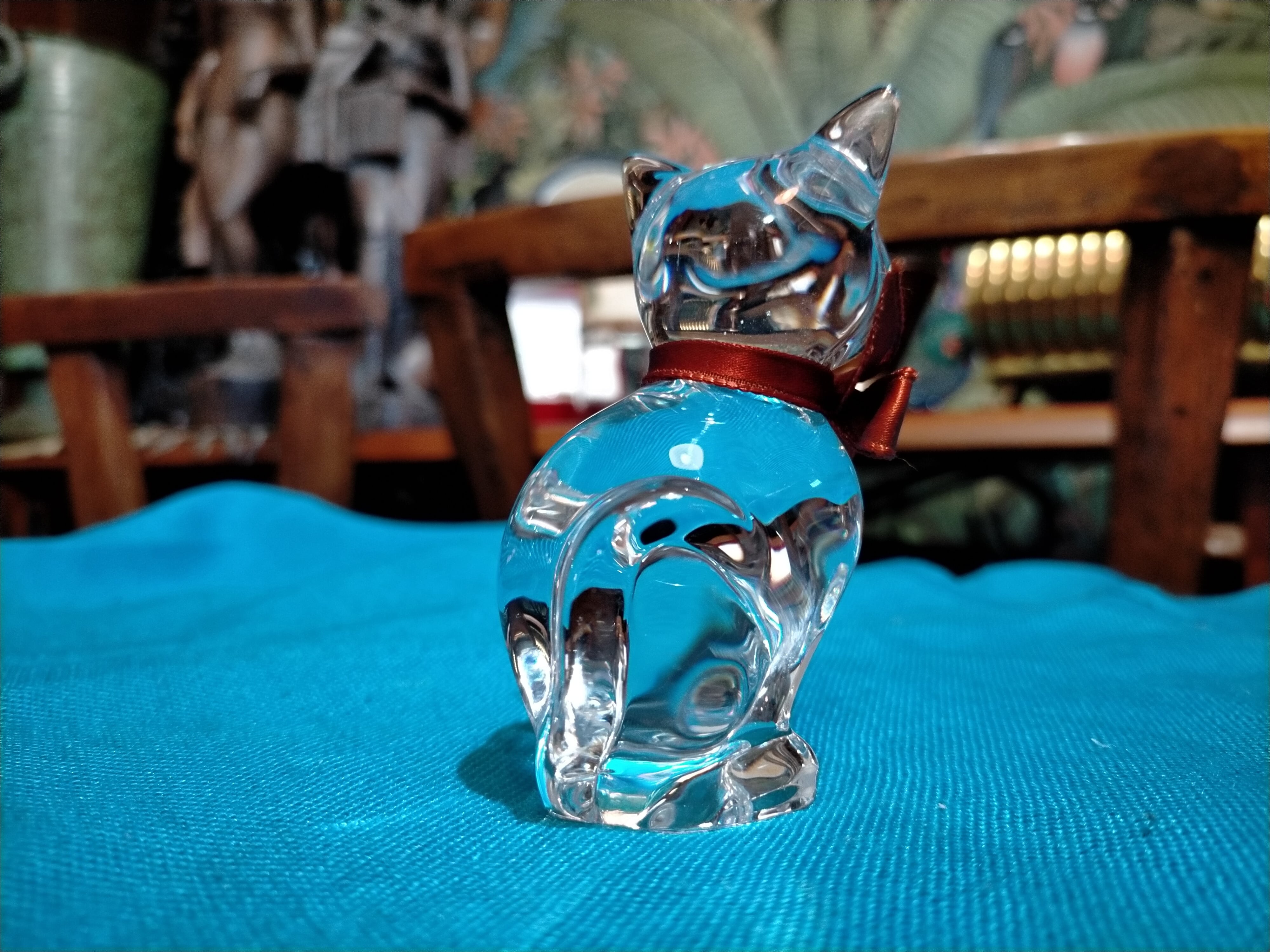 Special Price】ドーム(Daum) フランス☆ クリスタル ネコ（ねこ）置物 