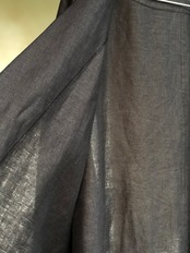 ［受注制作］リネン ブラック　衣布mercerieタユタエ